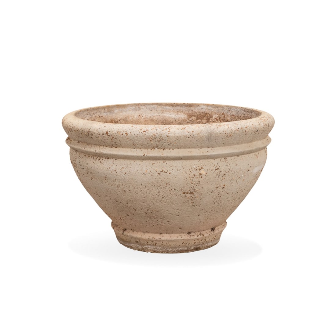 LARGE CAST STONE AGGREGATE GARDEN PLANTER (1 of 6)