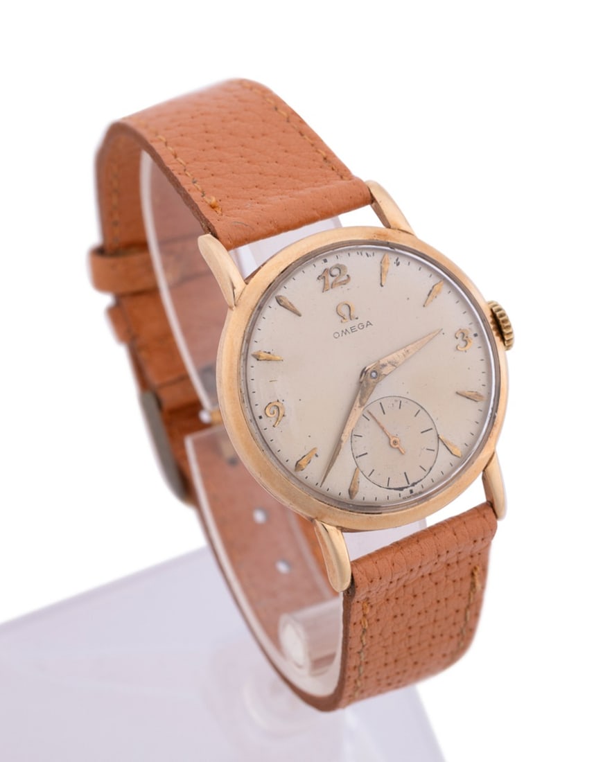 1940-50'S OMEGA 14K YELLOW GOLD WRIST WATCH (1 of 11)