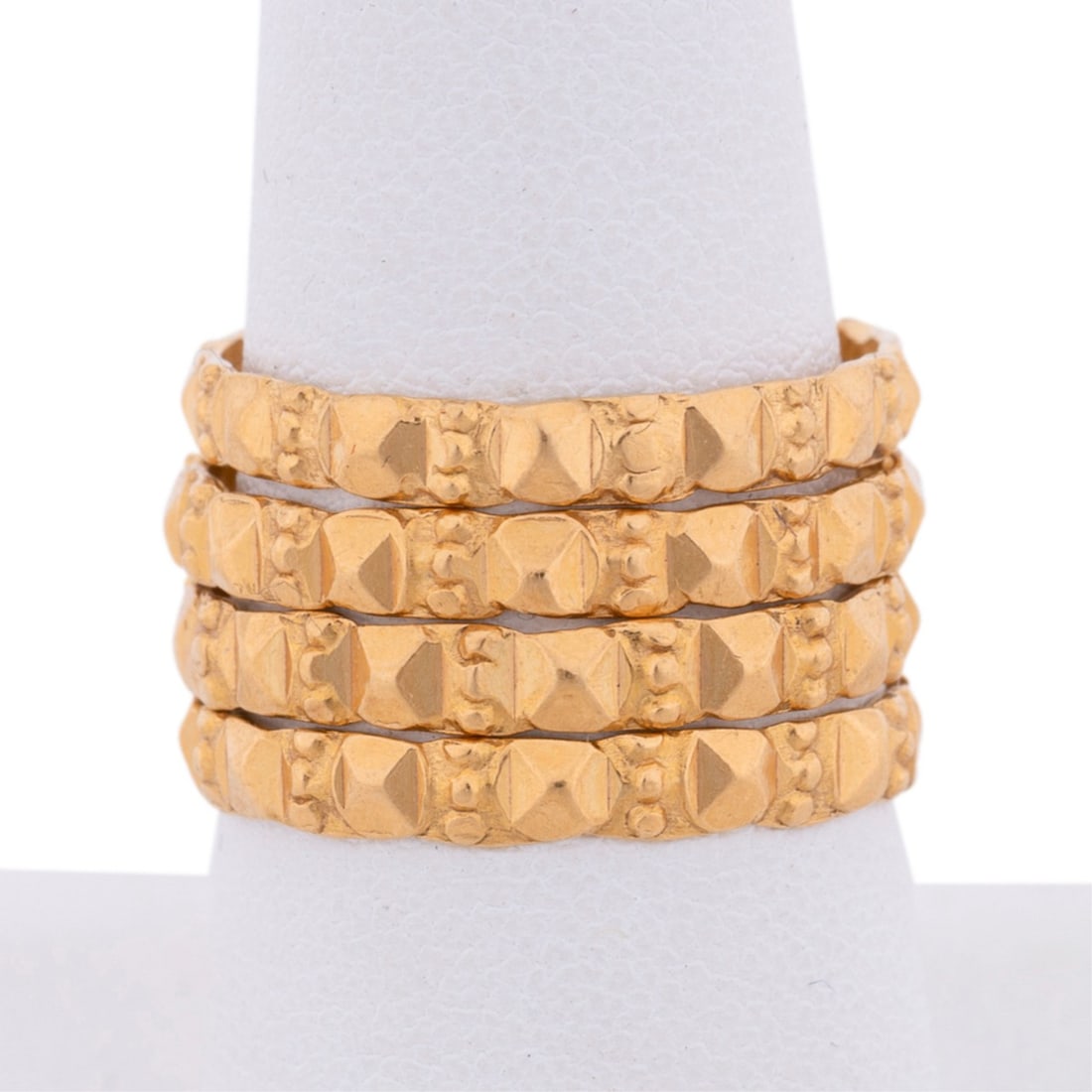 FOUR 18K YELLOW GOLD BANDS (1 of 7)