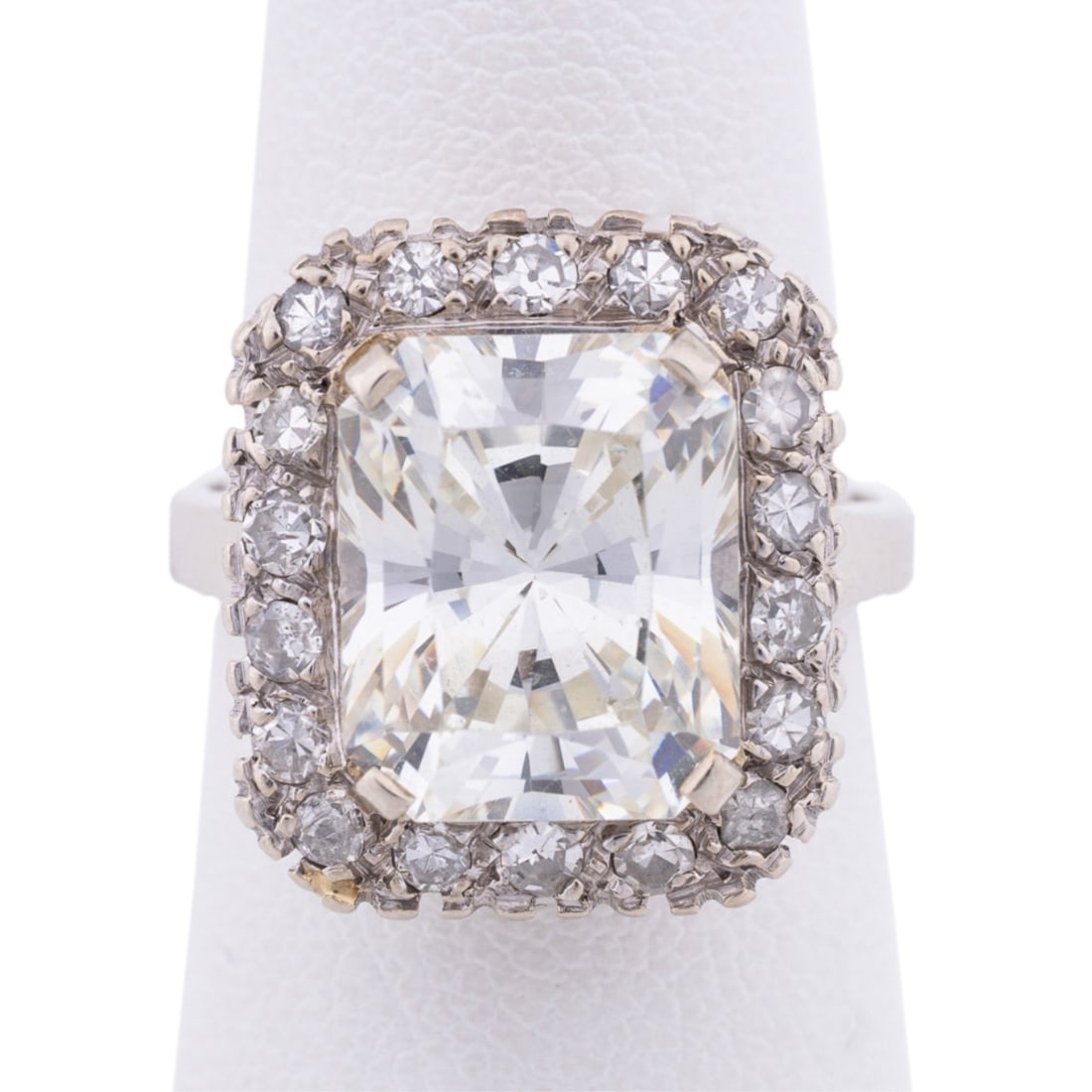 DIAMOND, CZ & 14K WHITE GOLD RING (1 of 7)