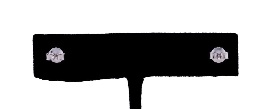 RUBY AND DIAMOND STUD EARRINGS - 2