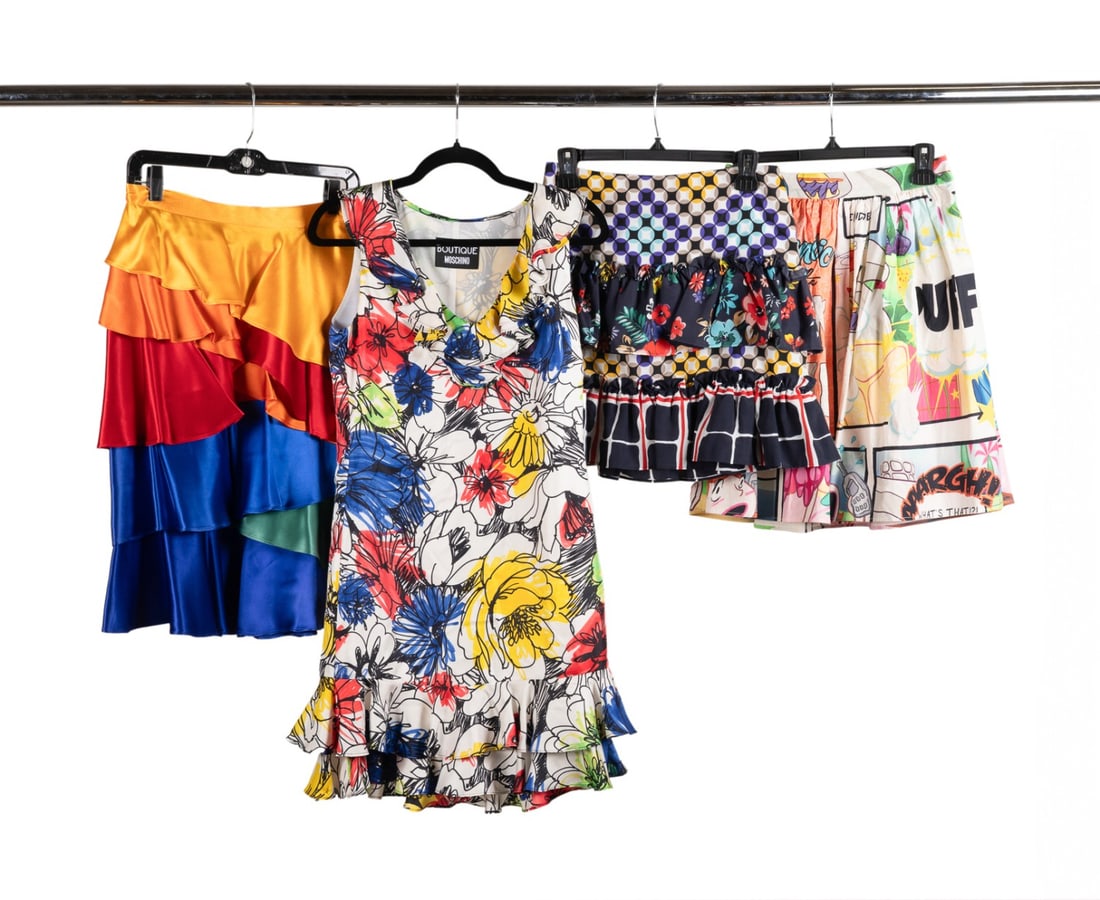 FOUR COLORFUL MOSCHINO WOMEN'S CLOTHING ITEMS (1 of 6)