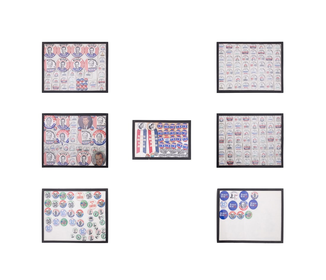 COLL. OF APPROX. 280 POLITICAL BUTTONS, 1950S-80S (1 of 15)