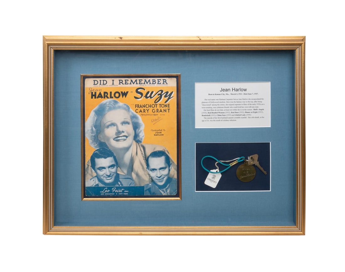 JEAN HARLOW'S DRESSING ROOM KEY SHADOW BOX (1 of 6)
