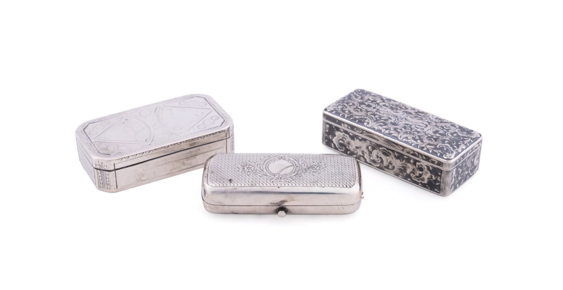 ESTATE OF LUISE RAINER, 3 CONTINENTAL SILVER BOXES (1 of 11)