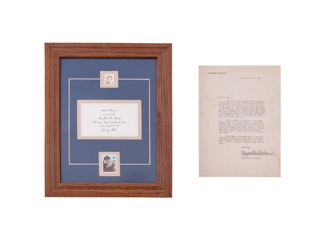 MARGARET MITCHELL FUNERAL PROGRAM & SIGNED LETTER (1 of 11)