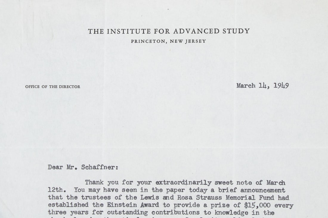 TLS ROBERT OPPENHEIMER, EINSTEIN REFERENCE, 1949 - 3