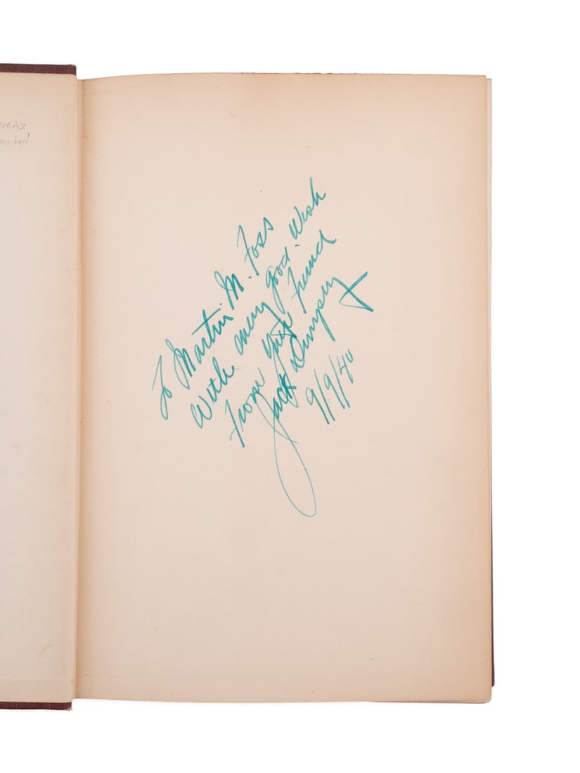 JACK DEMPSEY, 'ROUND BY ROUND', SIGNED TO M. FOSS (1 of 10)