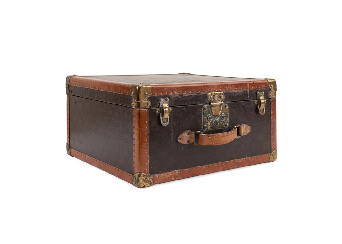 LOUIS VUITTON MONOGRAM SQUARE STEAMER TRUNK CASE (1 of 7)