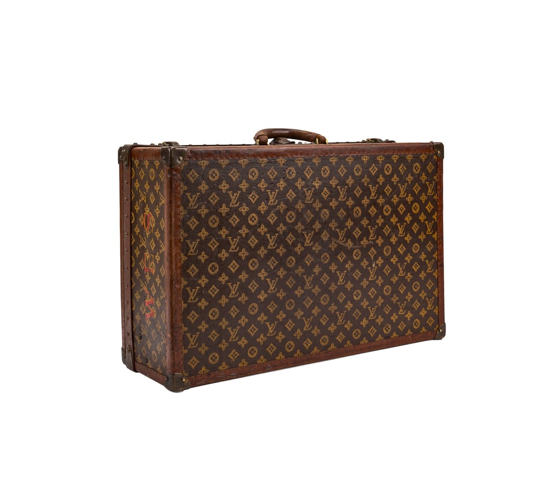 LOUIS VUITTON STENCIL MONOGRAM 'ALZER' SUITCASE (1 of 11)