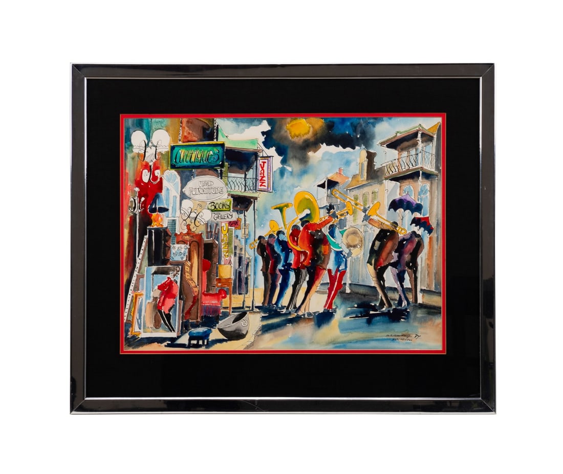 LEO MEIERSDORFF, 'NEW ORLEANS', 1974, W/C (1 of 6)