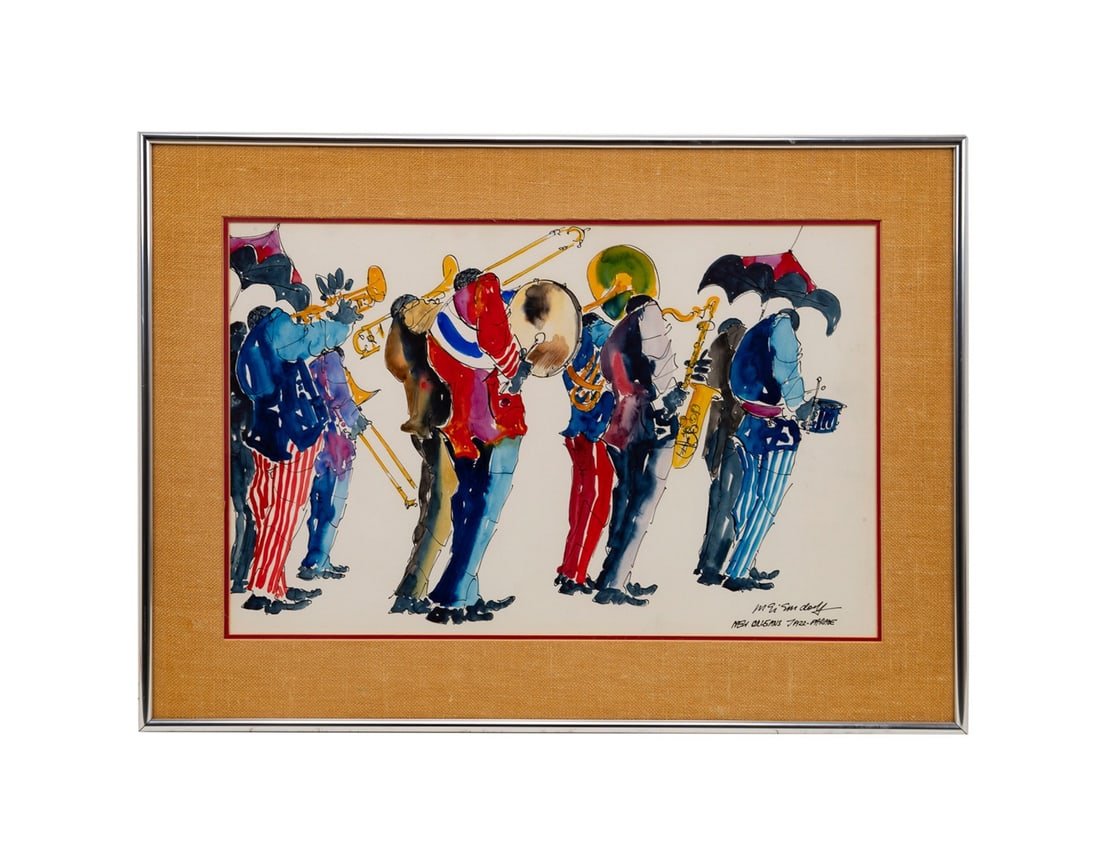 LEO MEIERSDORFF, 'NEW ORLEANS JAZZ-PARADE', W/C (1 of 6)