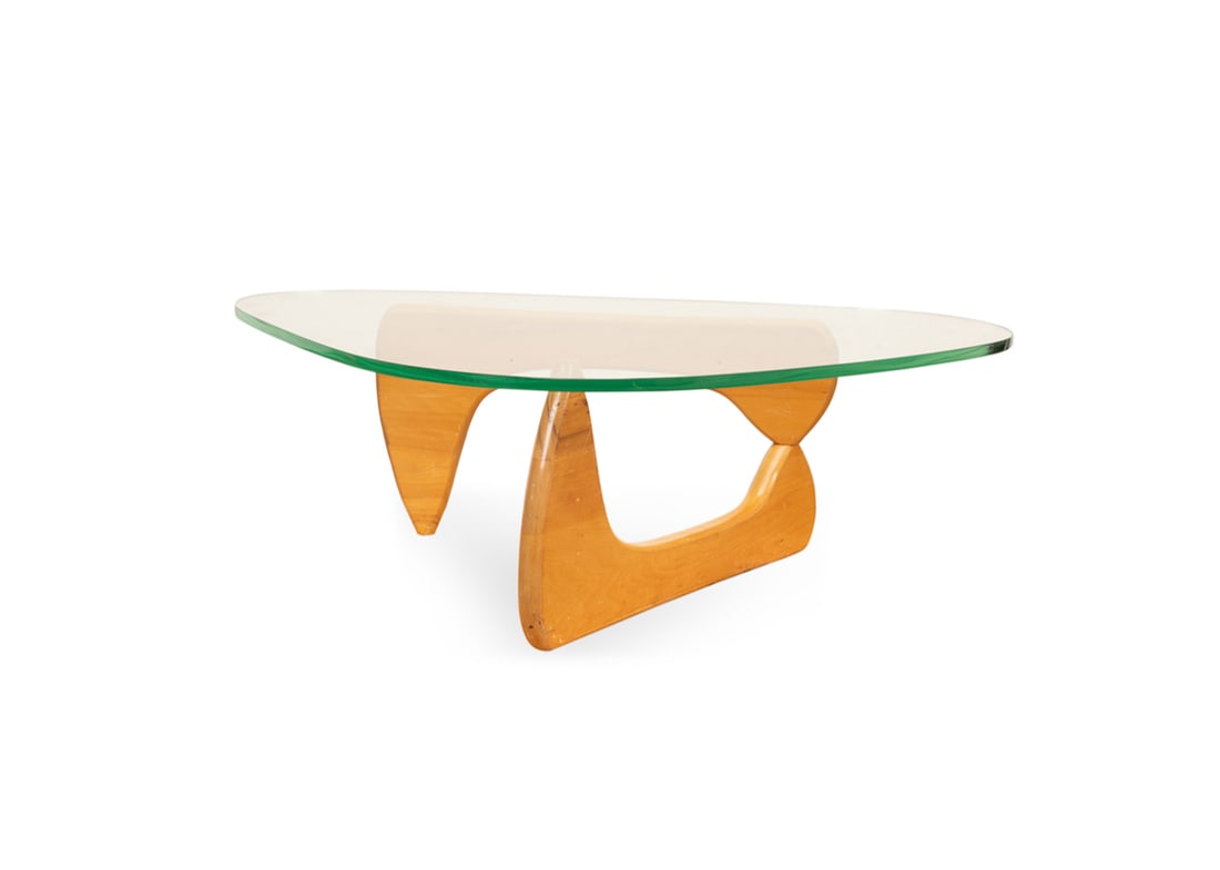 NOGUCHI FOR HERMAN MILLER GLASS TOP COFFEE TABLE (1 of 6)