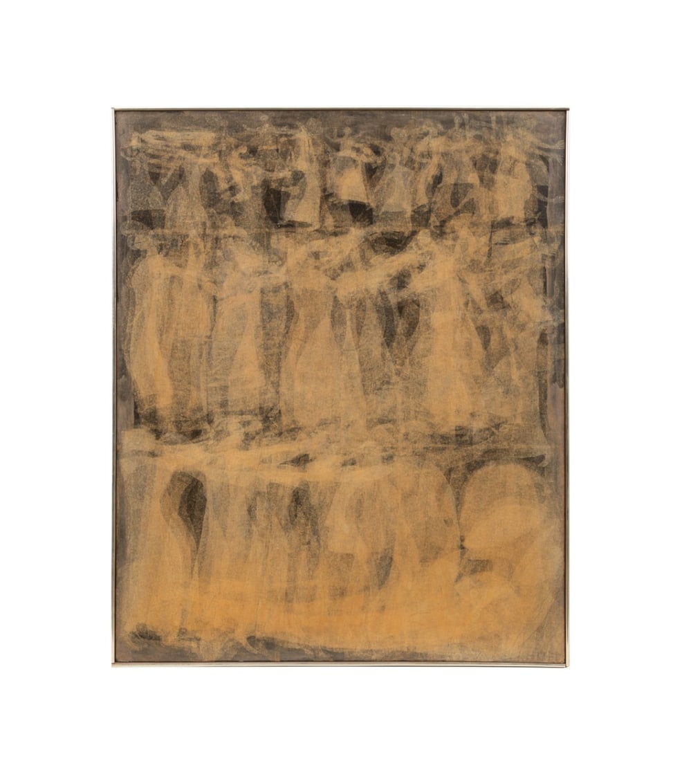 MARGO HOFF, 'SLEEPWALK', OIL AND MM COLLAGE (1 of 7)