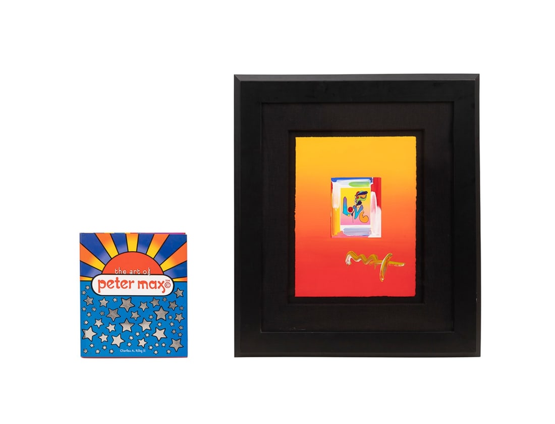 PETER MAX, 'LOVE I (MINI)' W/ BOOK AND SKETCH (1 of 20)