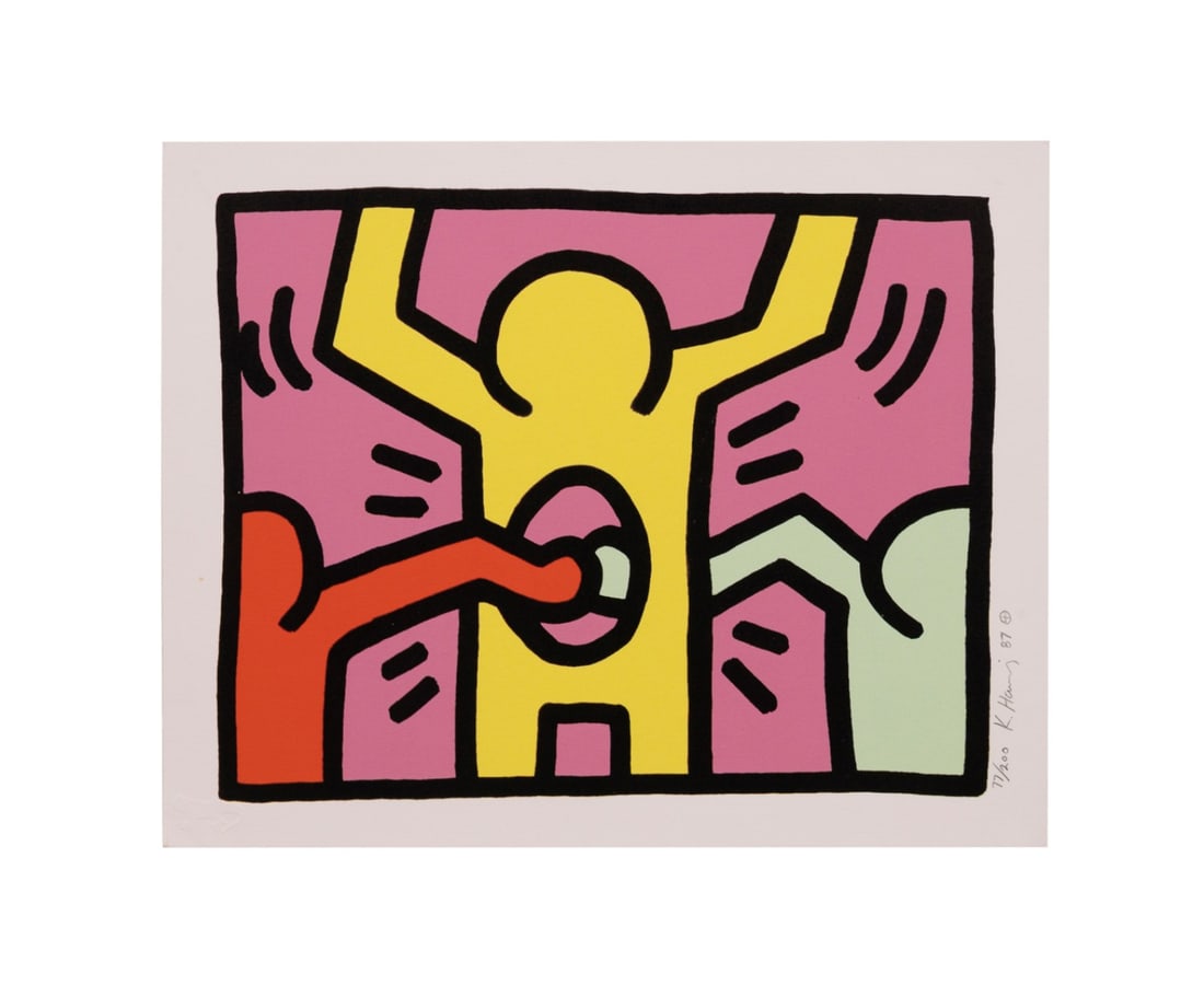 KEITH HARING, 'POP SHOP 1', 1987 (1 of 6)
