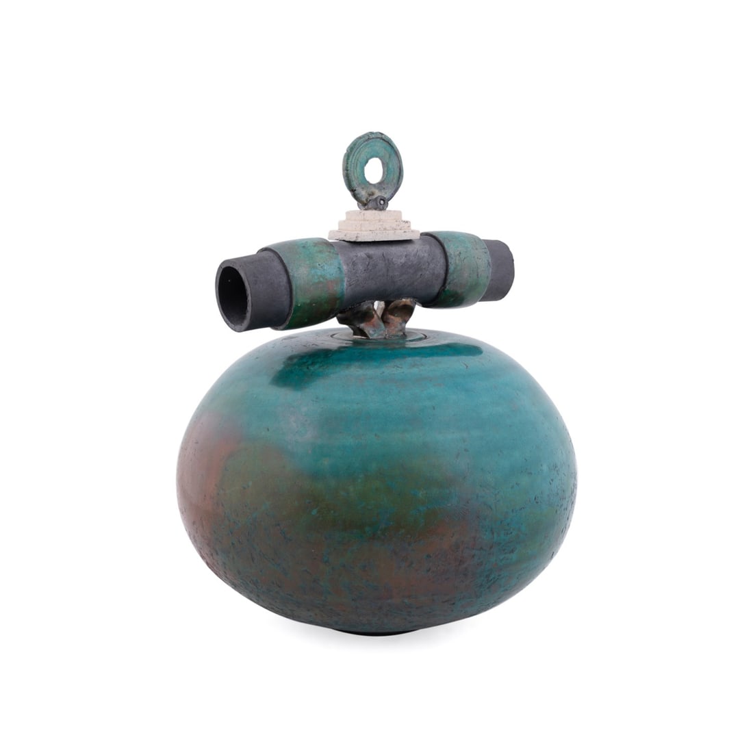 BOB SMITH, MODERN LIDDED STUDIO POTTERY VESSEL (1 of 9)
