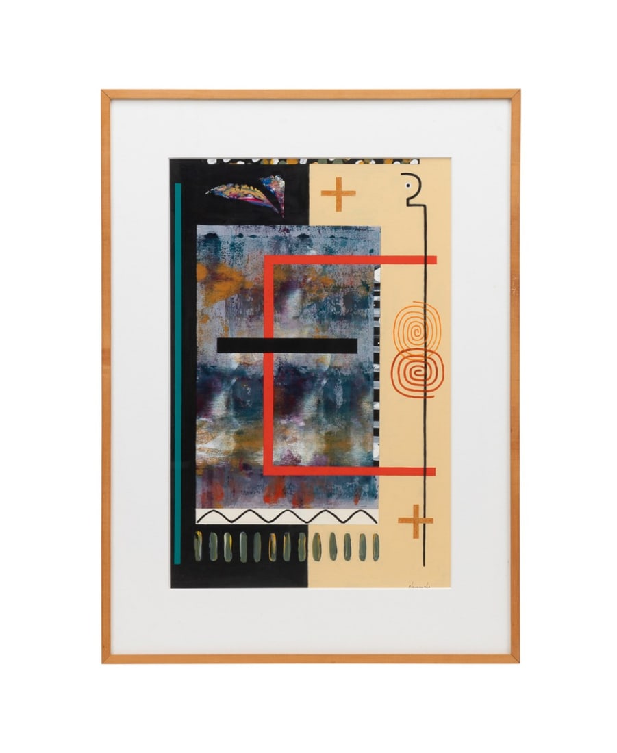 DAN NAMINGHA, 'PUEBLO SYMBOLISM VI', 1997, A/B (1 of 6)