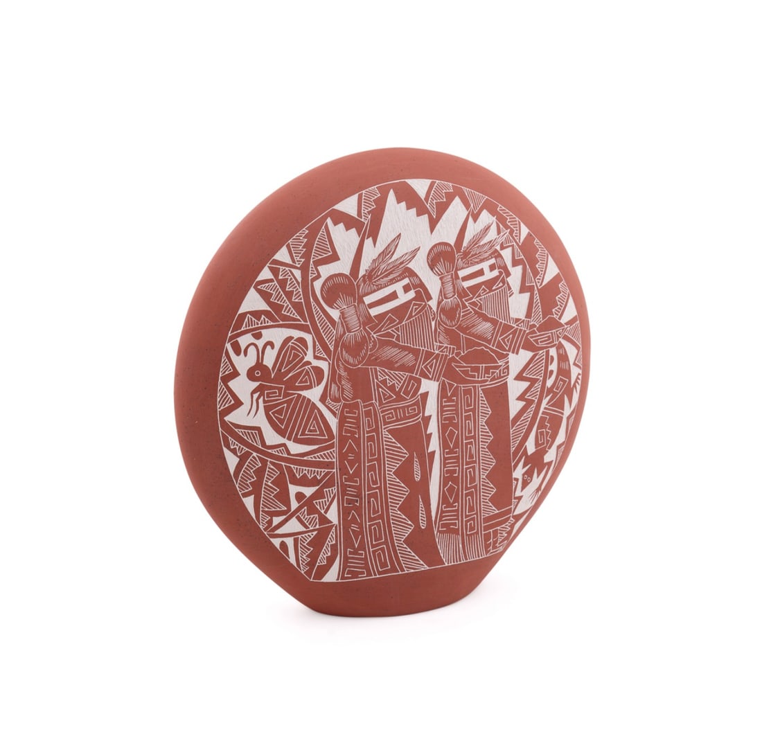 ERGIL VALLO AKA DALAWEPI, ACOMA POTTERY OBJECT (1 of 8)