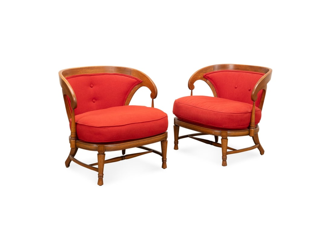 TOMLINSON, PAIR OF 1960S UPHOLSTERED CLUB CHAIRS (1 of 9)