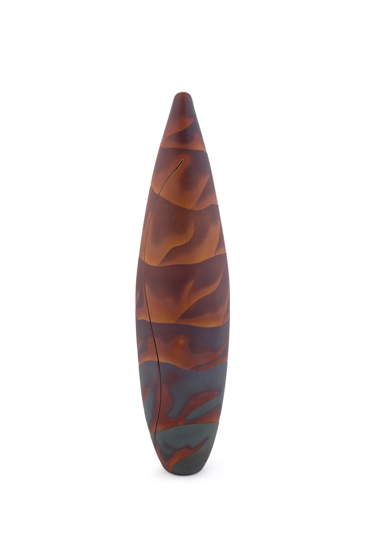 DAVID HAY, 'ESCAPE', STUDIO GLASS VESSEL, 2008 (1 of 6)