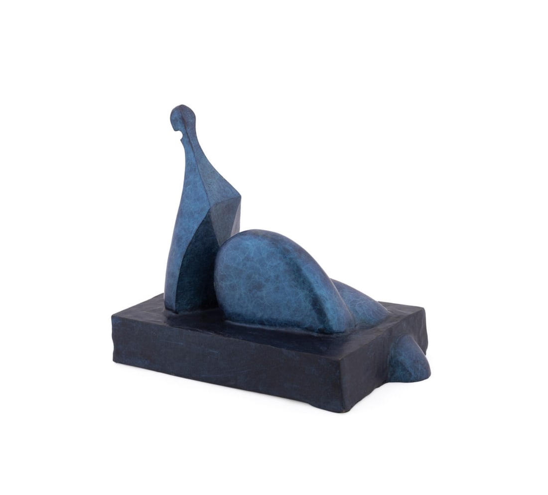 ROBERT HOLMES, BRONZE OF SEATED FIGURE (1 of 7)