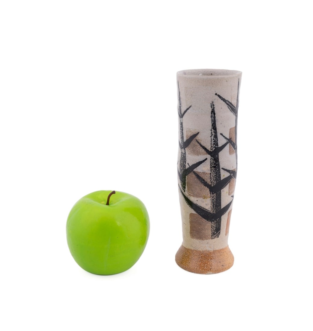 MICHAEL SIMON, TREE-PATTERNED STONEWARE TUMBLER - 2