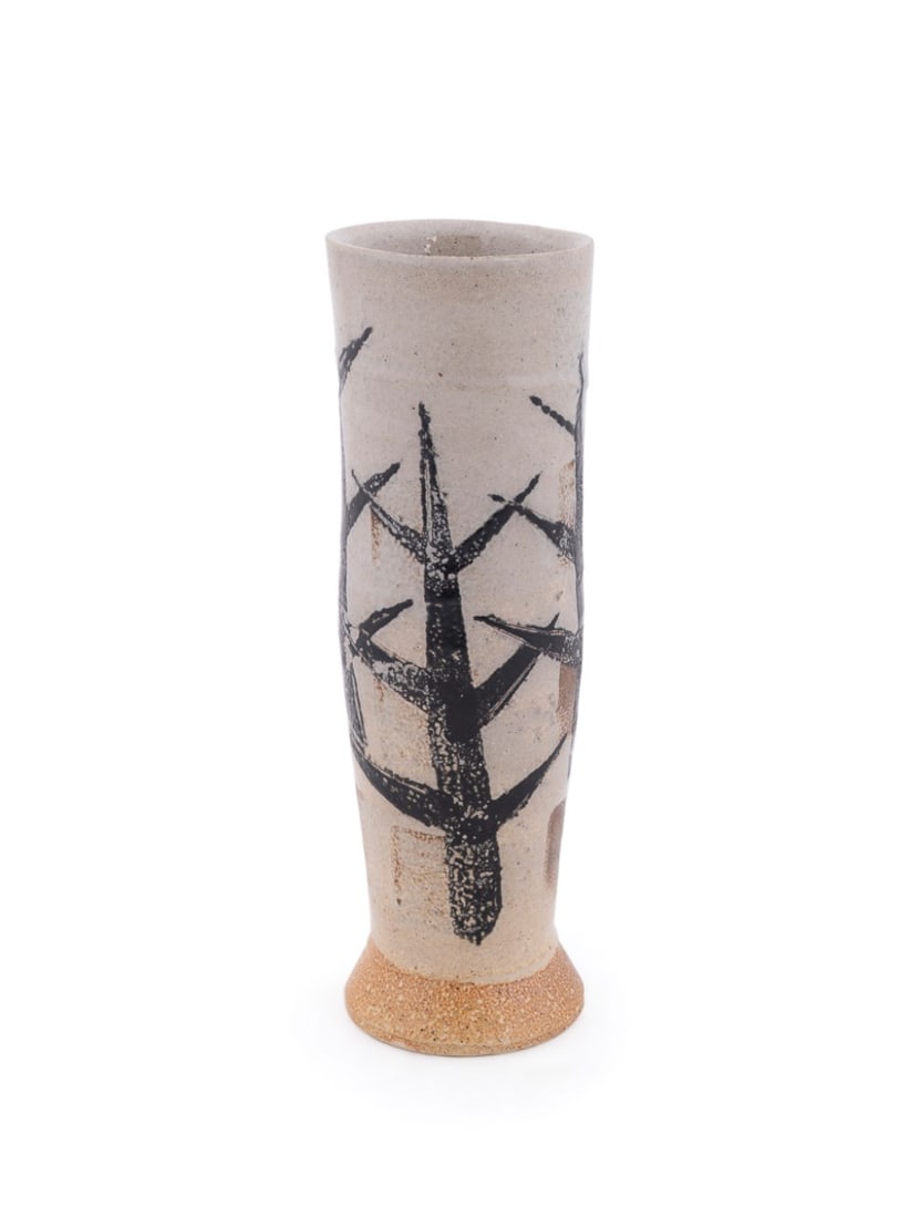 MICHAEL SIMON, TREE-PATTERNED STONEWARE TUMBLER - 3
