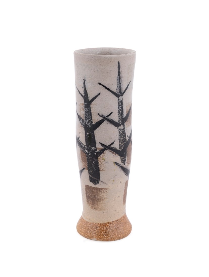 MICHAEL SIMON, TREE-PATTERNED STONEWARE TUMBLER - 4