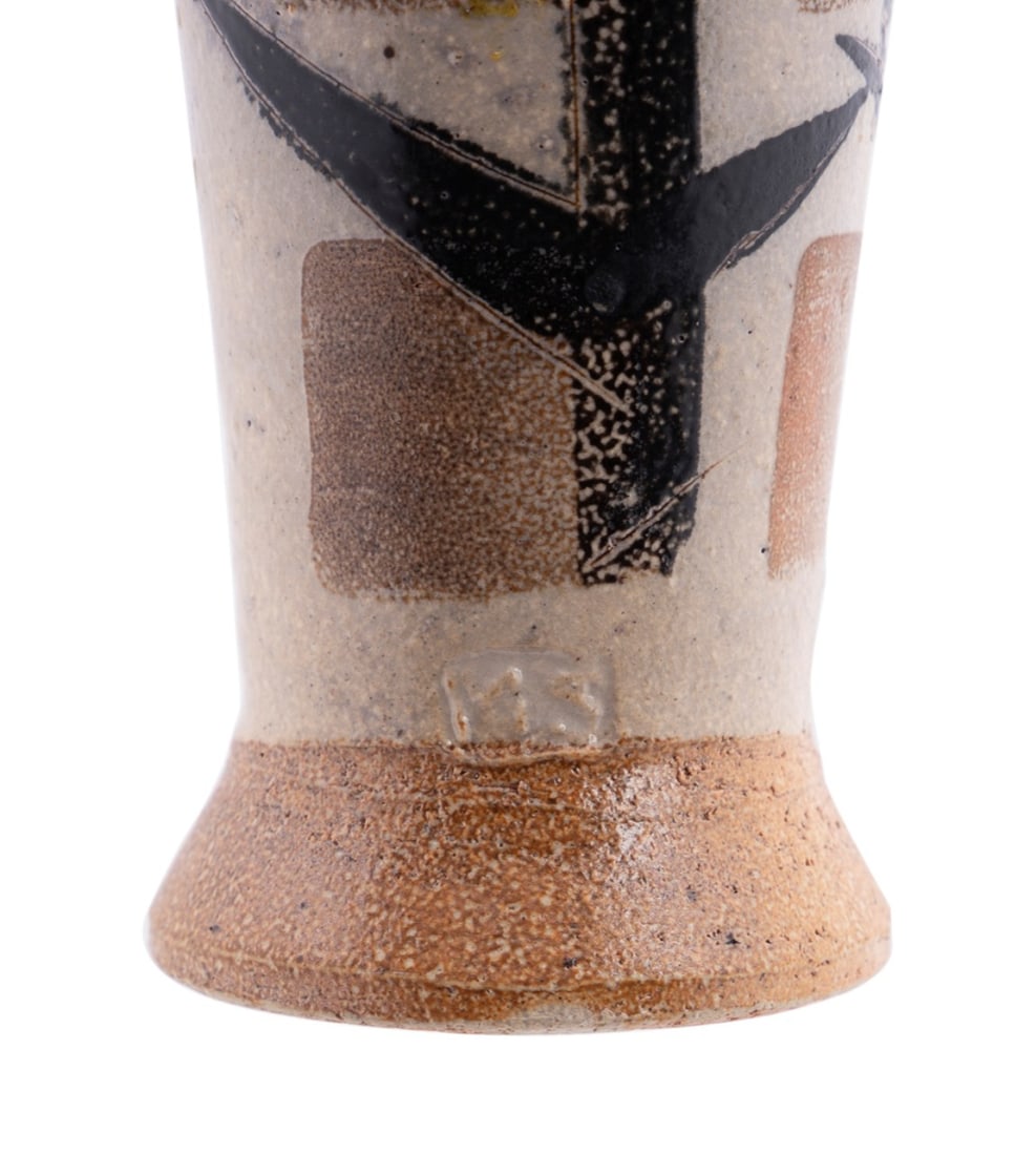 MICHAEL SIMON, TREE-PATTERNED STONEWARE TUMBLER - 6