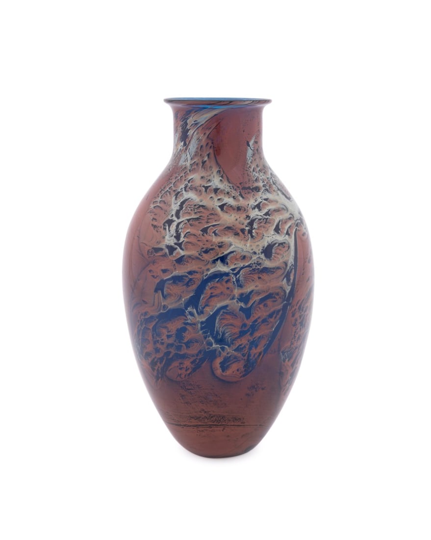 JOSH SIMPSON, RED NEW MEXICO SERIES VASE, 2004 (1 of 5)