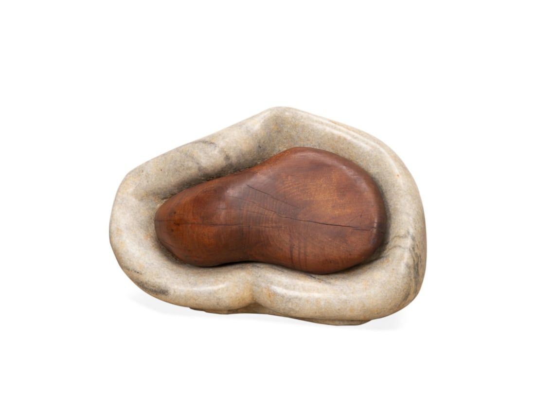 RICHARD EVERETT, 'IMPRINT', 1974, WOOD AND MARBLE (1 of 8)
