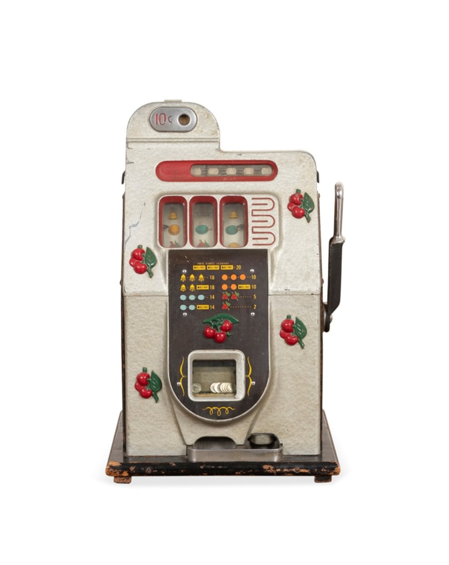 MILLS BLACK CHERRY BELL 10-CENT SLOT MACHINE - 2