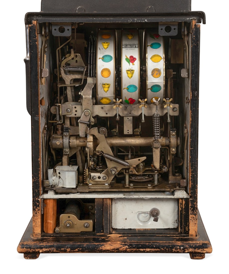 MILLS BLACK CHERRY BELL 10-CENT SLOT MACHINE - 6