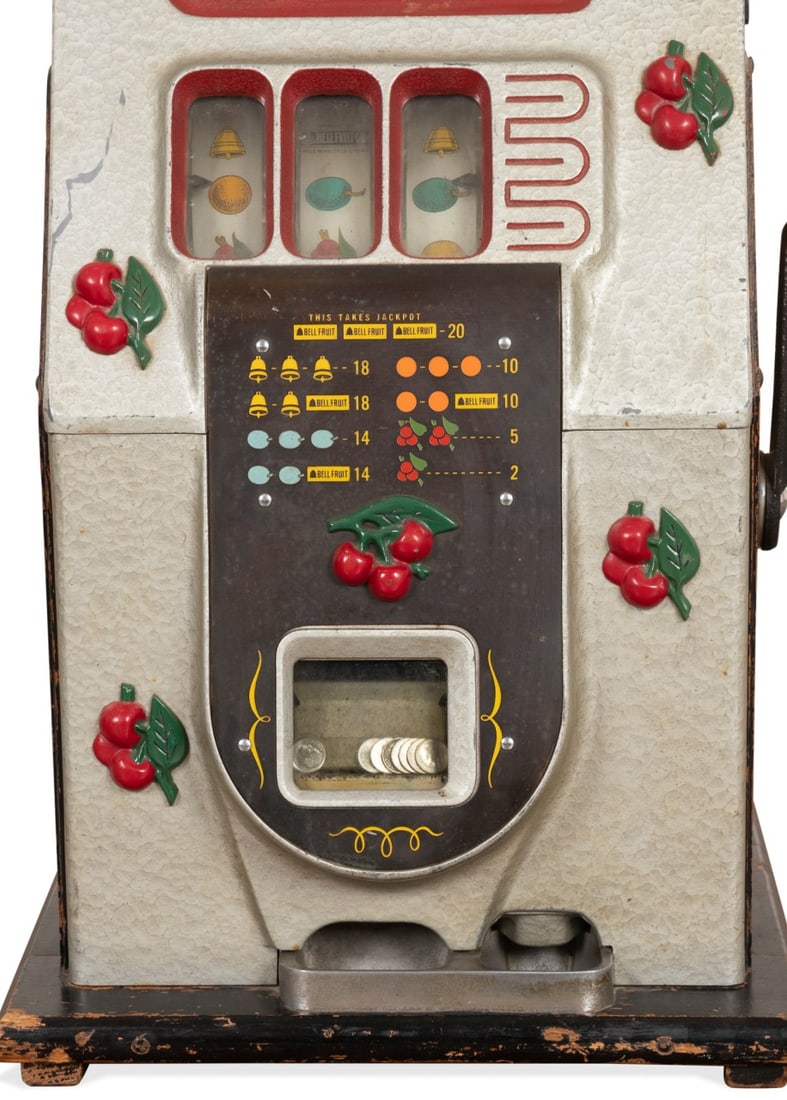MILLS BLACK CHERRY BELL 10-CENT SLOT MACHINE - 9