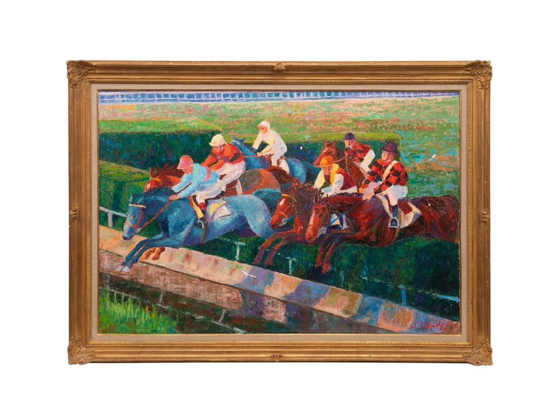 SERGE MENDJISKY, 'HURDLE JUMP', 1967, OIL (1 of 11)