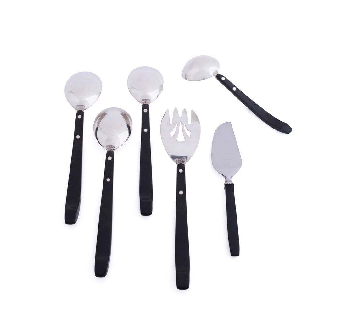 LUNT, 'CONTRAST' SILVER FLATWARE FOR 8 - 14