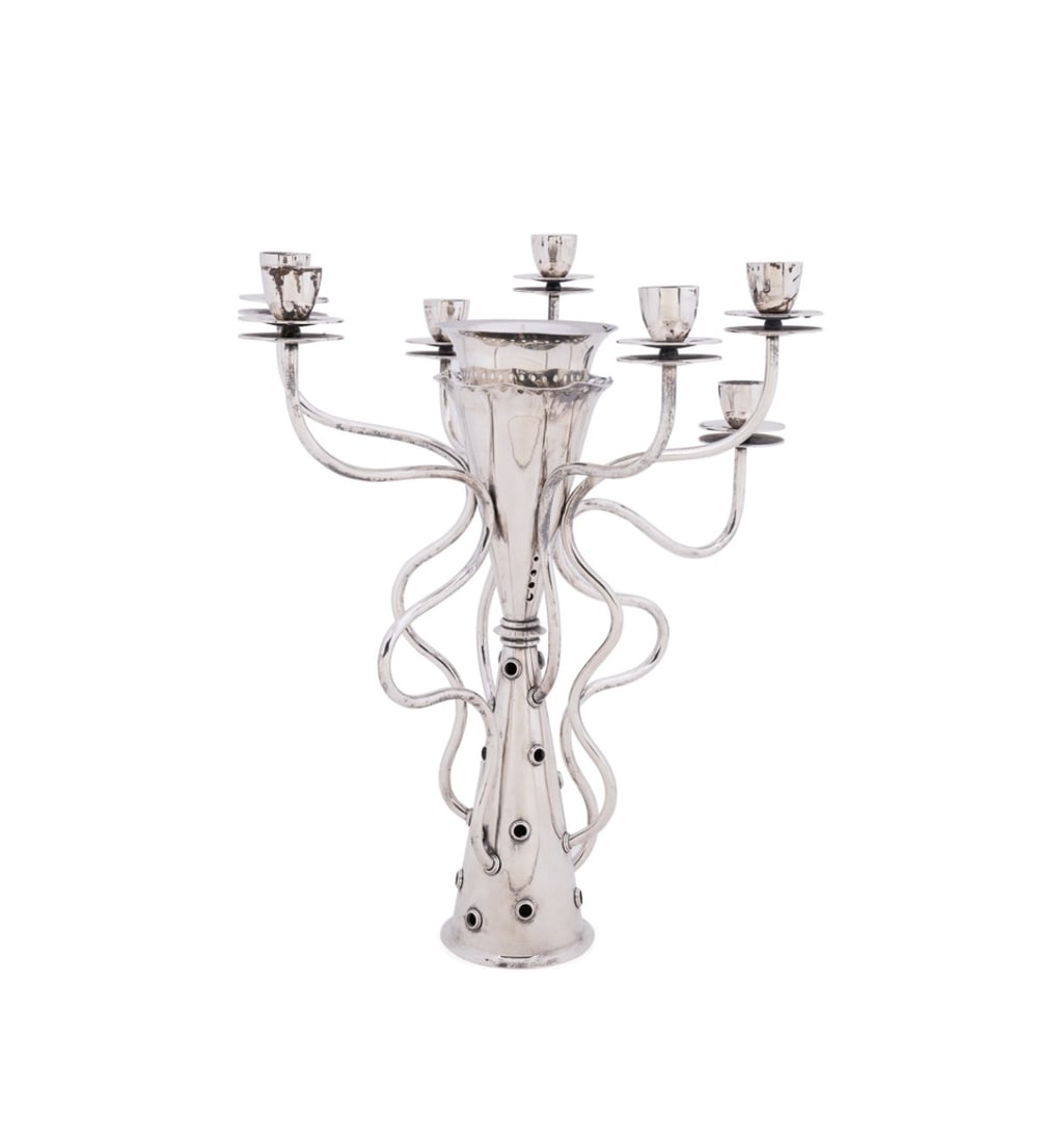 BOREK SIPEK FOR DRIADE, 'SIMON' PLATED CANDELABRUM (1 of 8)