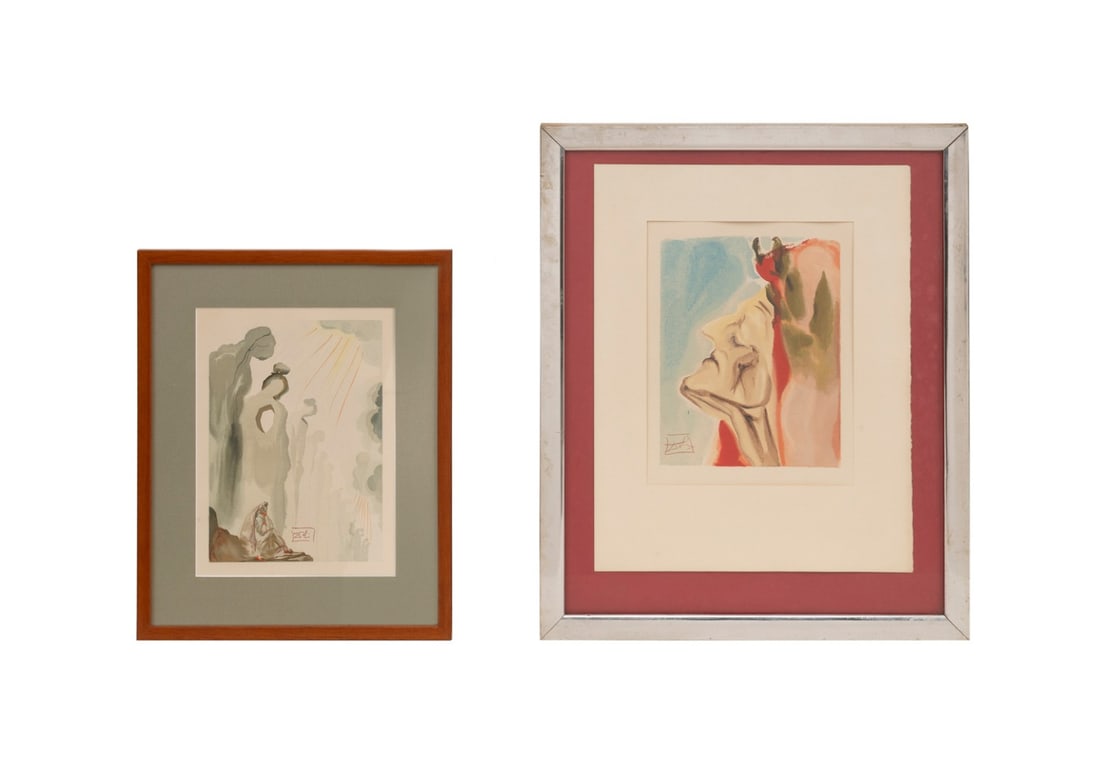 DALI, TWO PRINTS FROM THE 'DIVINE COMEDY' SERIES (1 of 8)