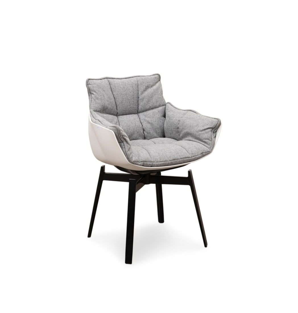 URQUIOLA FOR B&B ITALIA HUSK SWIVEL ARMCHAIR (1 of 7)