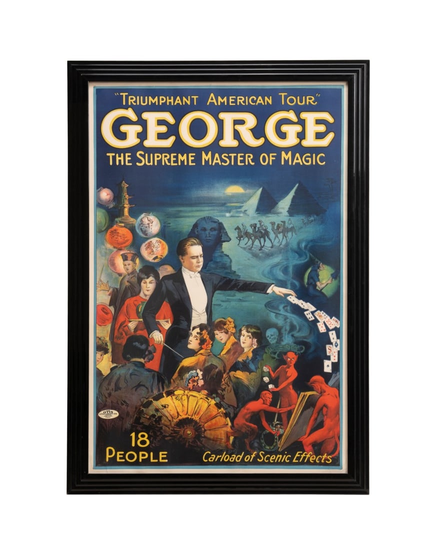 'GEORGE THE SUPREME MASTER OF MAGIC' POSTER, 1920S (1 of 5)