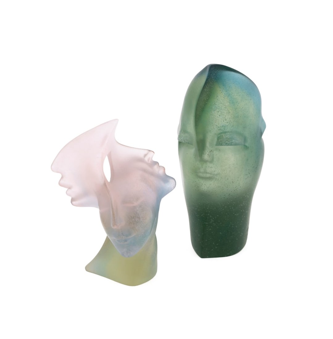 TAMARA KVESITADZE FOR DAUM, TWO FIGURAL SCULPTURES (1 of 8)