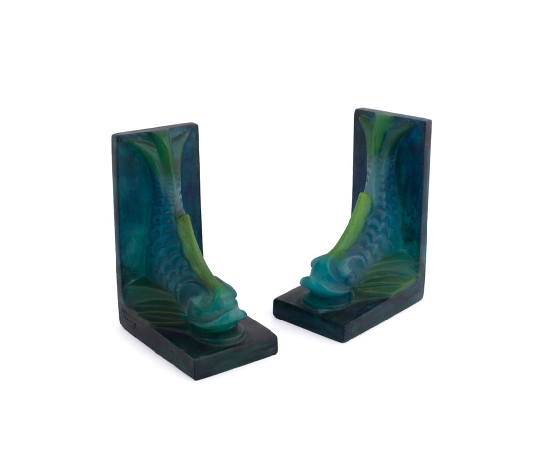A. HOUILLON FOR A. WALTER, PR. OF DOLPHIN BOOKENDS (1 of 13)