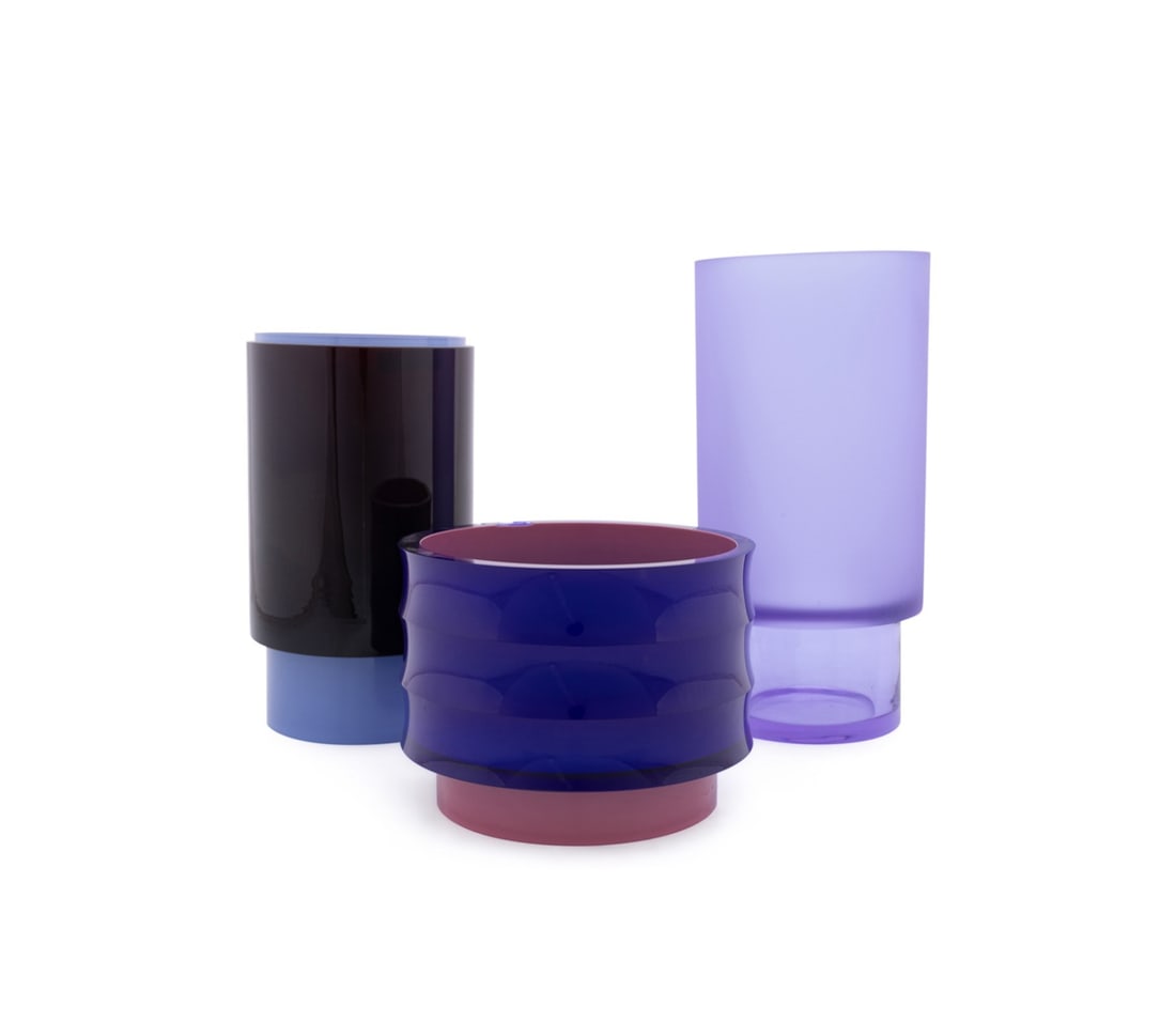 ANNA TORFS, 3 STUDIO GLASS VESSELS, 2008 & 2009 (1 of 11)
