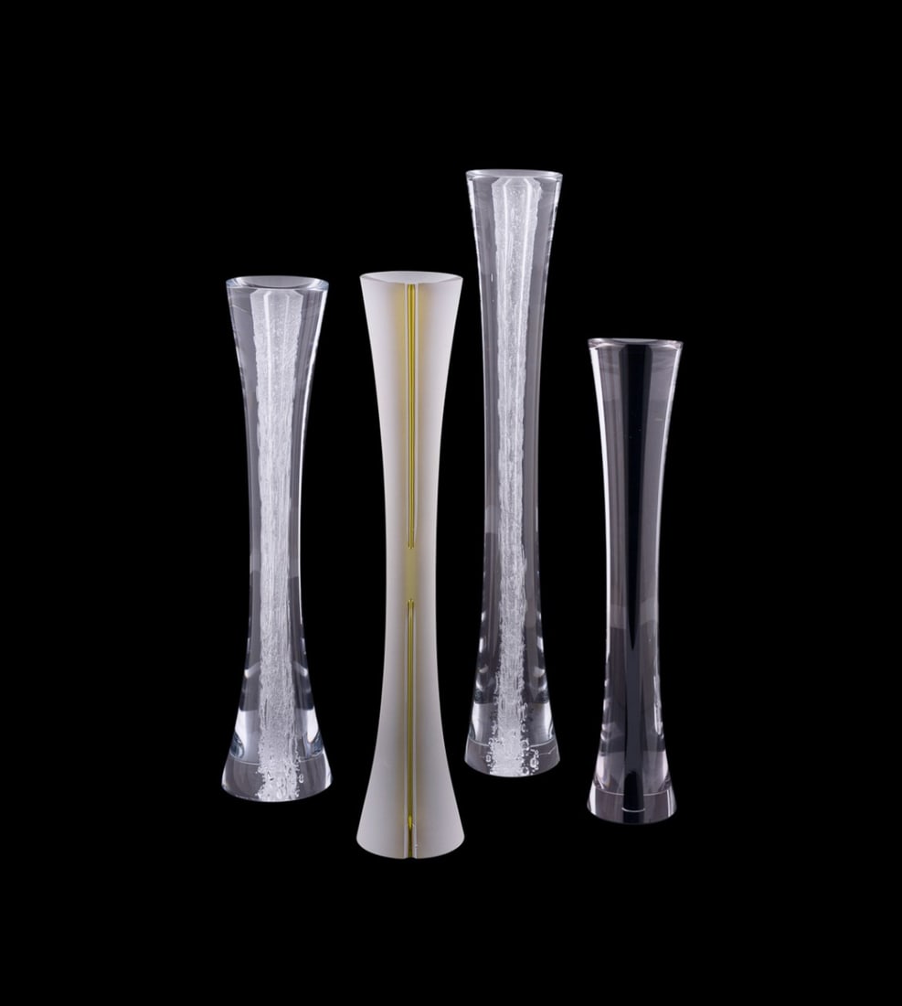 ANNA TORFS, FOUR STUDIO GLASS VESSELS, 2006 & 2009 (1 of 10)