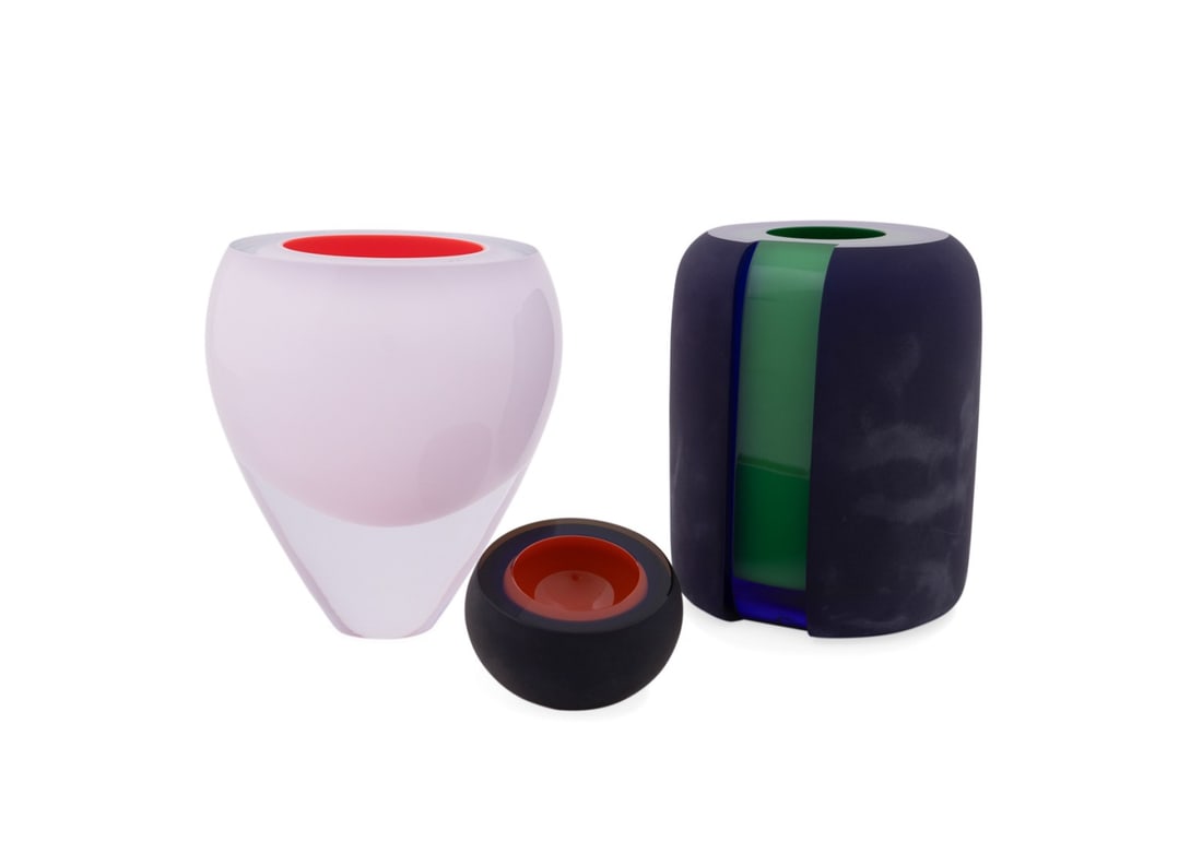 ANNA TORFS, THREE STUDIO GLASS VESSELS, 2008 (1 of 11)