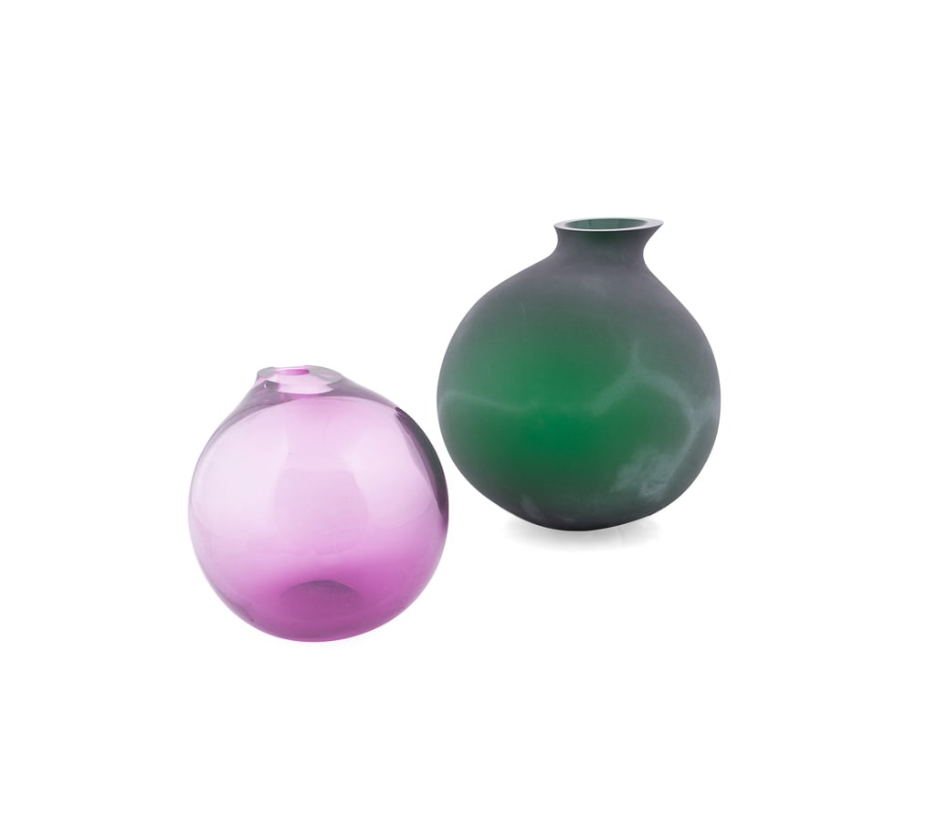 ANNA TORFS, TWO STUDIO GLASS VESSELS, 2008 & 2010 (1 of 9)