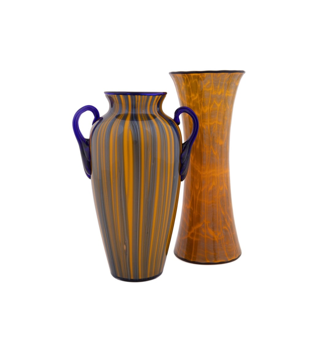 LOETZ, TWO GLASS VASES, INCLUDING AUSFUHRUNG 134 (1 of 6)