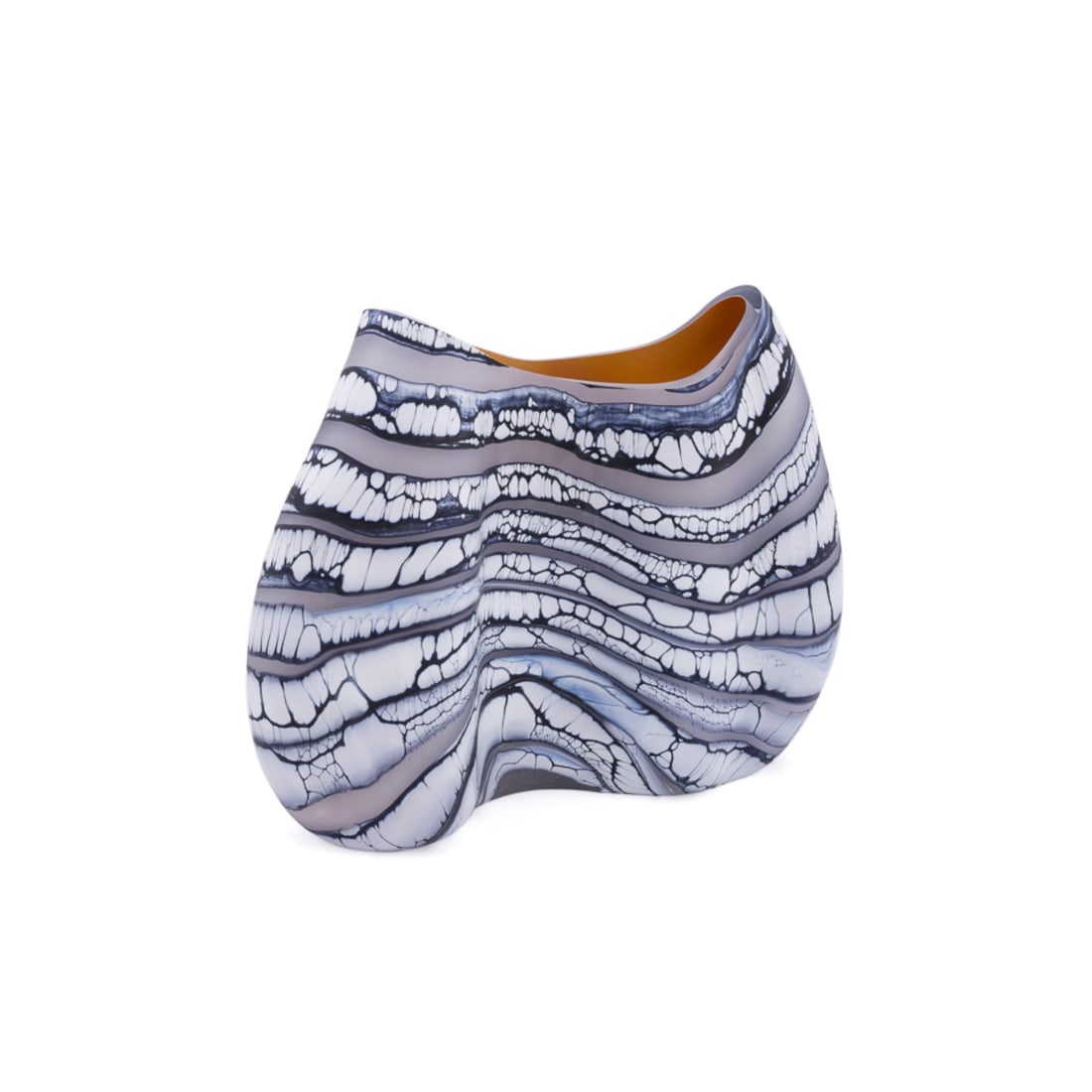 PETER LAYTON, GLACIER WAVE STUDIO GLASS VASE (1 of 8)