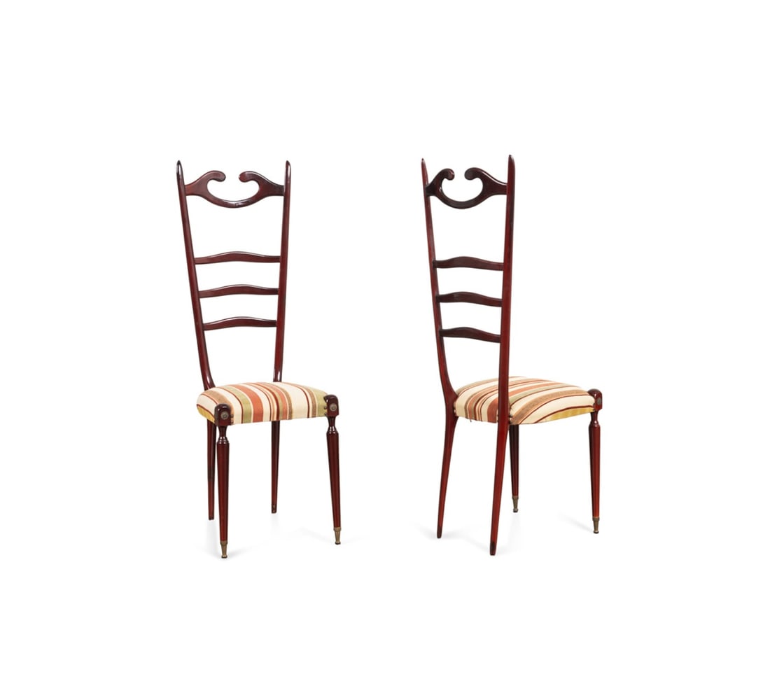 PR, PAOLO BUFFA STYLE ITALIAN MODERN SIDE CHAIRS (1 of 6)